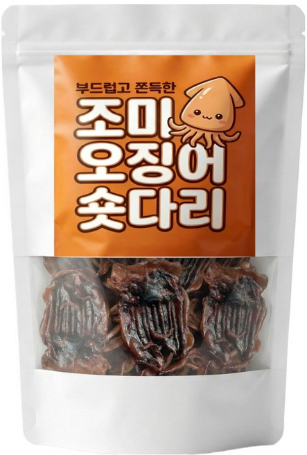 부드럽고 쫀득한 조미 오징어 숏다리, 1개, 100g