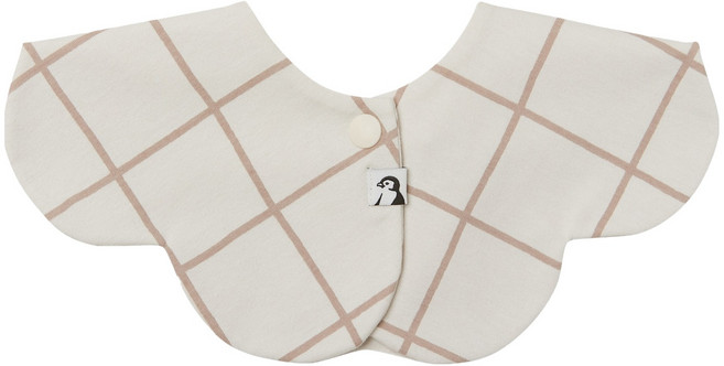 코니 롤링빕 아기 턱받이, 아이보리체크, 1개