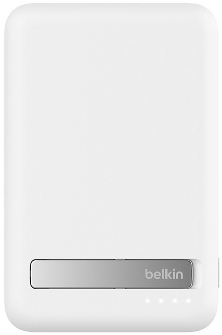 belkin 貝爾金 BoostCharge Pro Qi2 磁吸無線充電行動電源 5000mAh Type-C, 白色, BPD006
