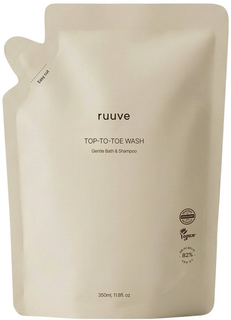 러베 히알루론 탑투토 워시 리필, 1개, 350ml