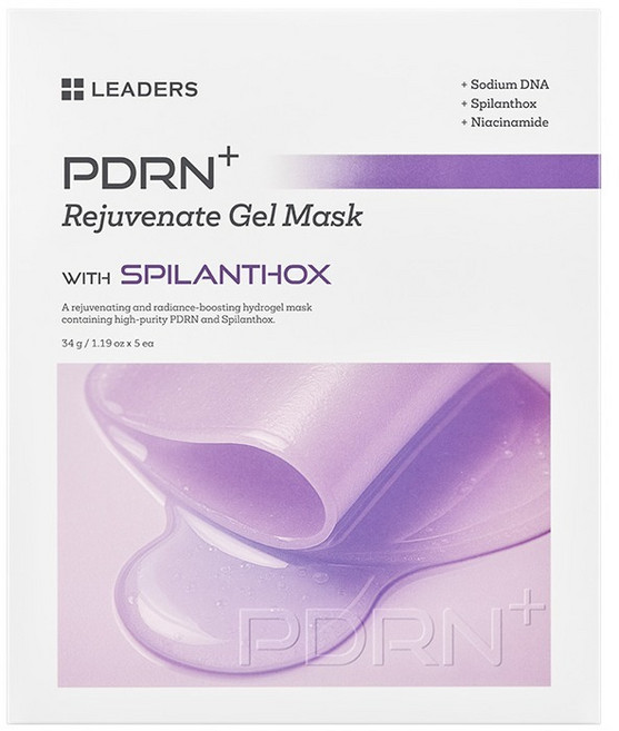 리더스 PDRN+ 모공 탄력 리쥬브네이트 고농축 겔 마스크, 5개입, 1개