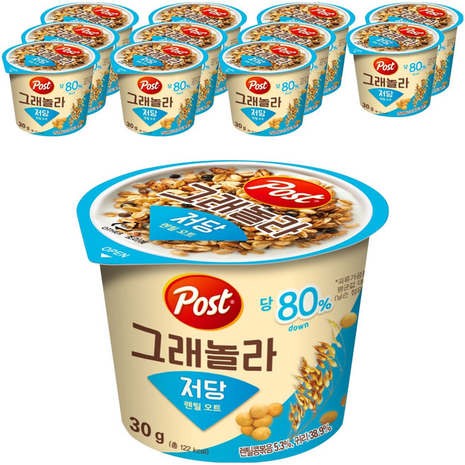 Post Granola低糖扁豆燕麥杯, 30g, 12個