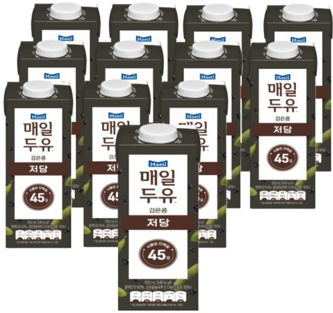 매일두유 저당 검은콩 950ml, 12개