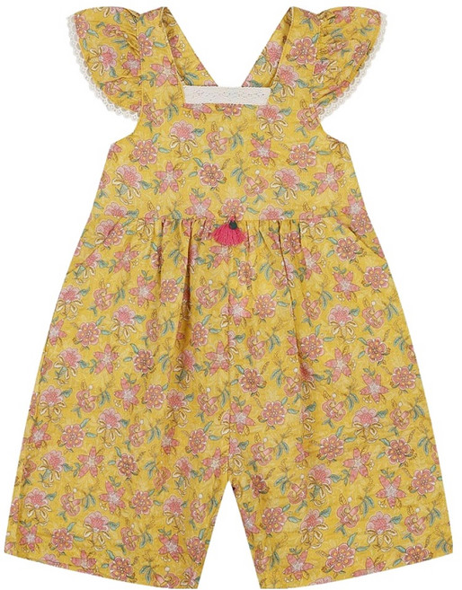 ETTOI 嬰幼兒送禮用 Sienna 花朵連身褲