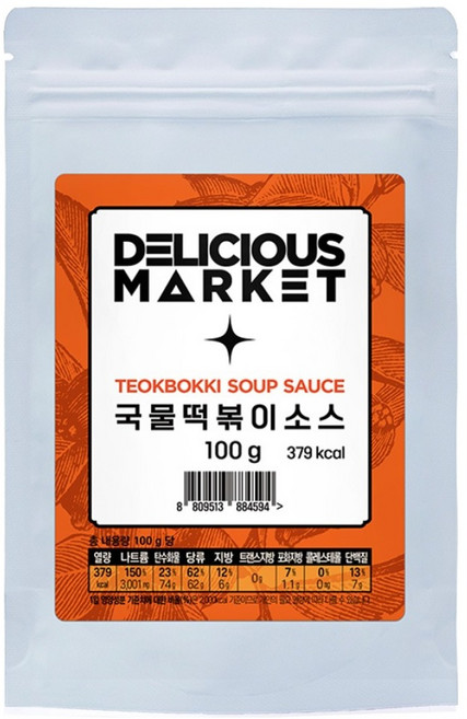 딜리셔스마켓 국물떡볶이소스, 100g, 1개
