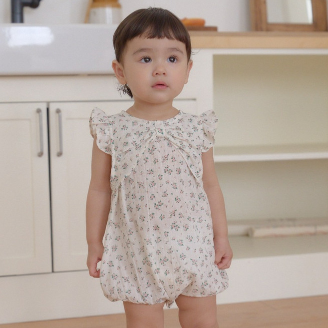 BEBENINE 嬰幼兒荷葉邊蝴蝶結套裝