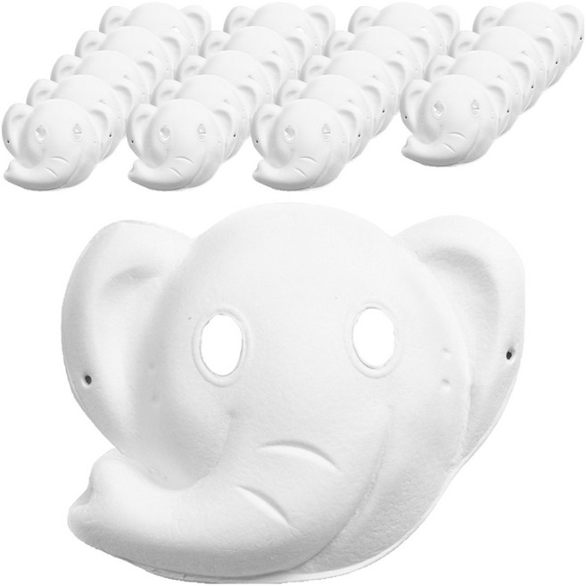 minhwashop 紙面具製作 UDOPP0015, 120個, 大象