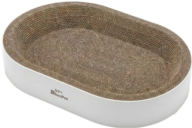 블루펫 고양이 타원형 스크래쳐, 혼합색상, 1개