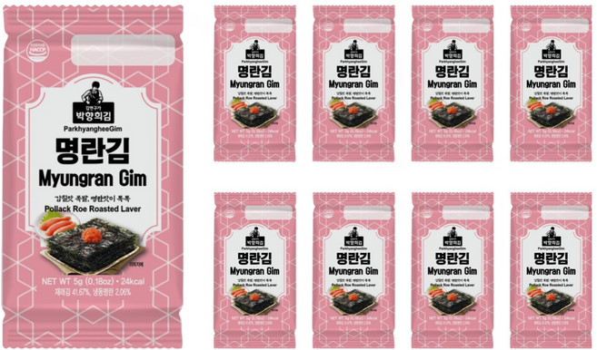 박향희김 명란김, 5g, 9개