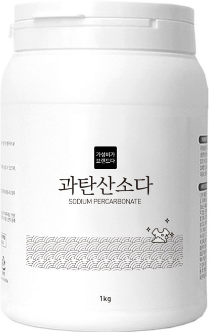 가성비가브랜드다 과탄산소다 표백제 용기형, 1개, 1kg