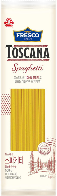 오뚜기프레스코 토스카나 스파게티, 500g, 1개