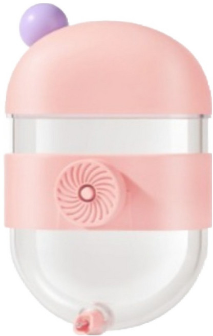 랜보어 앵무새 동그라미 걸이형 급수기 FREE(100 x 145 x 55 mm), 핑크, 1개