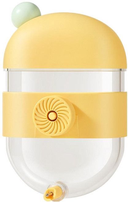 랜보어 앵무새 동그라미 걸이형 급수기 FREE(100 x 145 x 55 mm), 옐로우, 1개