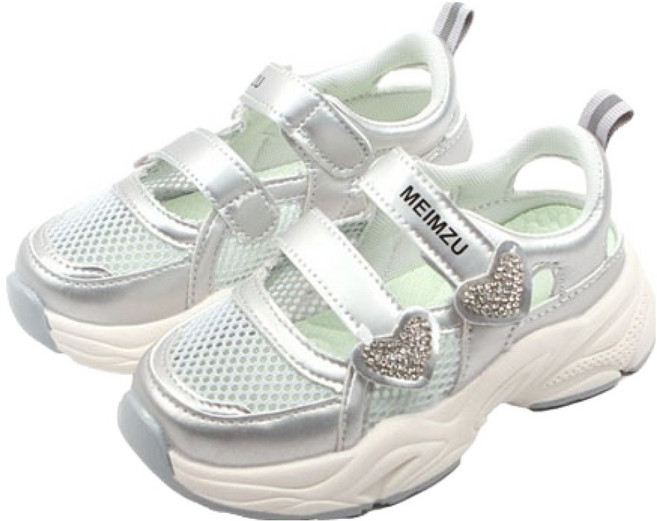 루루슈 실버 하트 여름 샌들 FU113