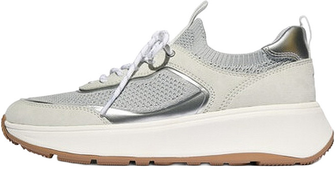 fitflop 女款 F-Mode 麂皮 KNIT 厚底 SLIP ON LACED 運動鞋