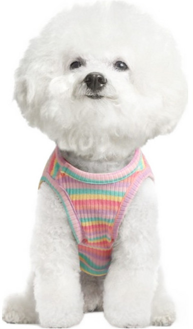 브릭브릭 강아지 솜사탕 스트라이프 슬리브, 핑크믹스, 1개