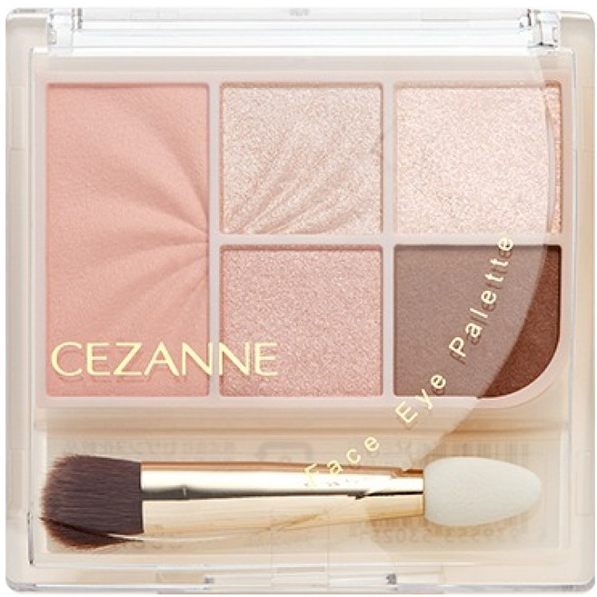 세잔느 페이스 아이 팔레트, 1개, 01 퓨어코랄