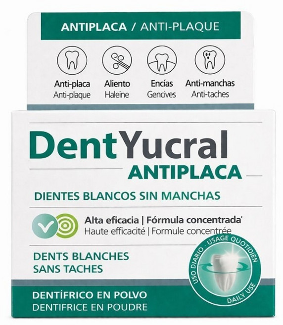 DentYucral 優潔牙護 全效潔牙粉 幫助清除牙菌斑, 50g, 1個