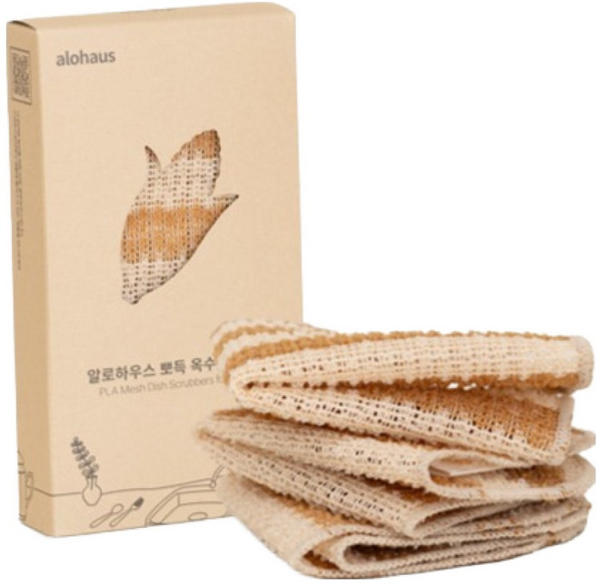 알로하우스 뽀득 옥수수 수세미, 1개, 5개입