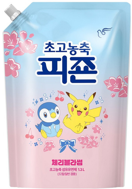 피죤 초고농축 섬유유연제 체리블라썸, 1.3L, 1개