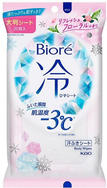 비오레 쿨링 바디 시트 리프레쉬 플로럴향 20p, 1개