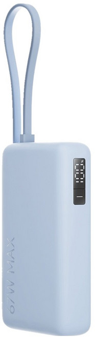 샤오미 Xiaomi 67W 케이블 일체형 보조배터리 10000mAh C타입, PB1067, 블루