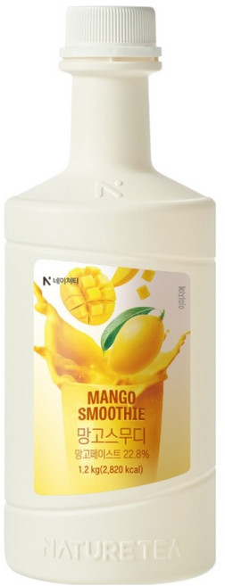 네이쳐티 망고 스무디 베이스, 1개, 1.2kg