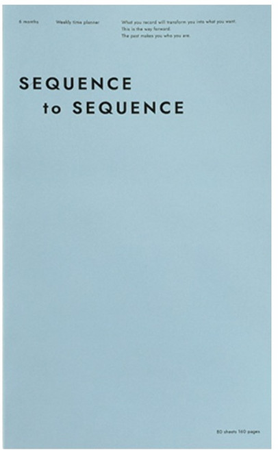 비온뒤 시퀀스 투 시퀀스 플래너, 빈티지 블루, 1개