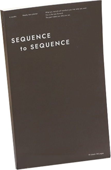 비온뒤 시퀀스 투 시퀀스 플래너, 다크 브라운, 1개