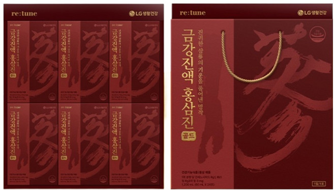 리튠 금강진액 홍삼진 골드 24p, 1개, 1.2L