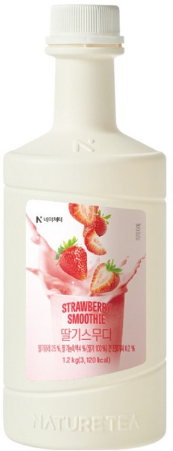 네이쳐티 딸기 스무디 베이스, 1.2kg, 1개