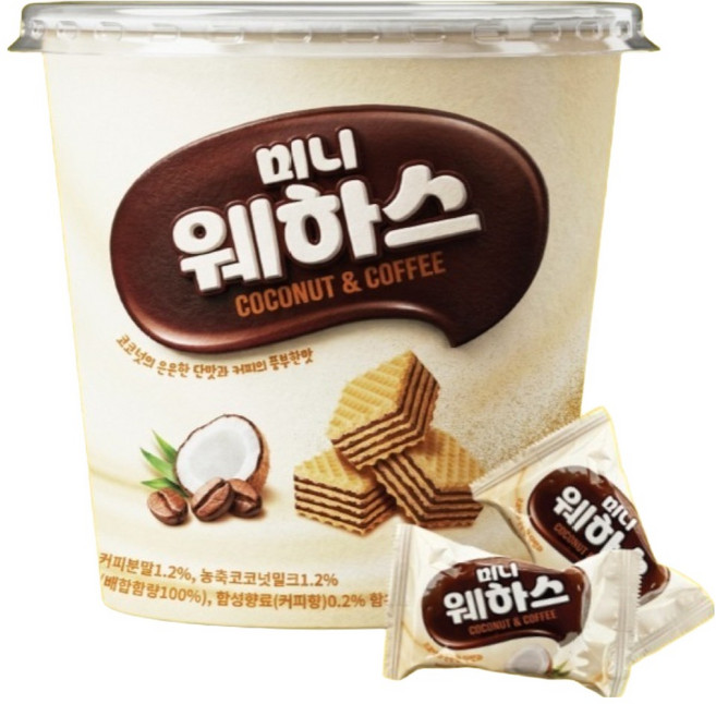 미니웨하스 코코넛커피맛, 1개, 168g