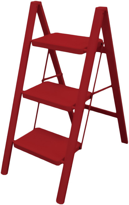 ONE HOUSE 穩固家用登高折疊梯 OH-K606-A2 石榴紅, 1個