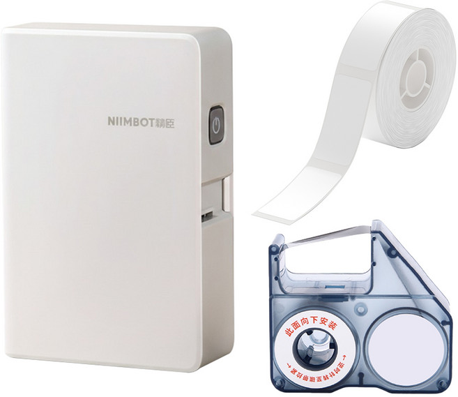 NIIMBOT 智能標籤機 N1 附標籤紙+色帶, 白色, 1個