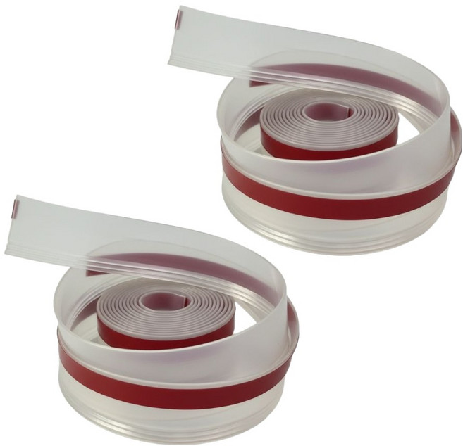 Perfectforyou 고밀도 실리콘 문풍지 투명, 2개