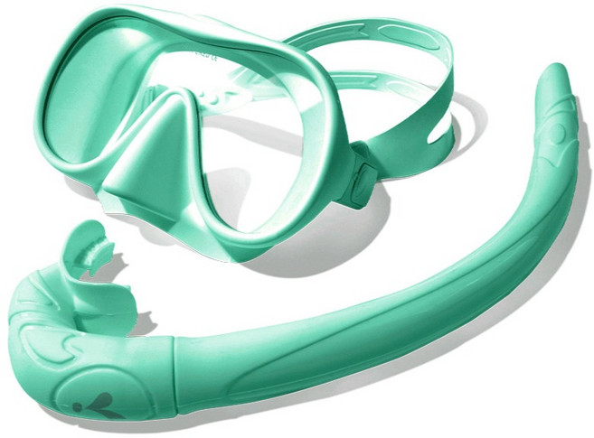 이츠라이프 프리다이빙 일안식 썬비치 스노클링 마스크, 민트