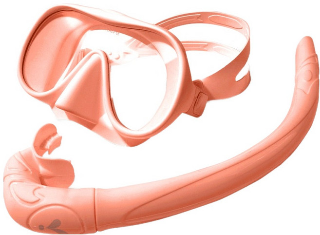 이츠라이프 프리다이빙 일안식 썬비치 스노클링 마스크, 코랄