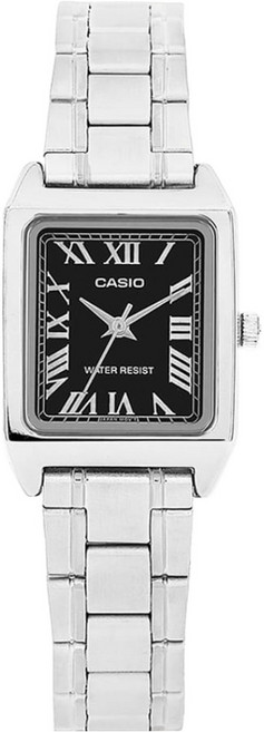 CASIO 卡西歐 女用指針方形金屬手錶 LTP-V007D-1BUDF
