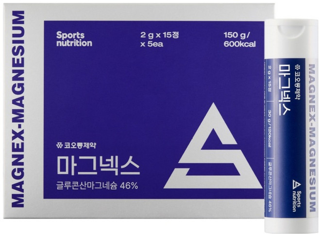 KOLON PHARMA Magnex 咀嚼錠 鎂 150g, 1個, 75錠