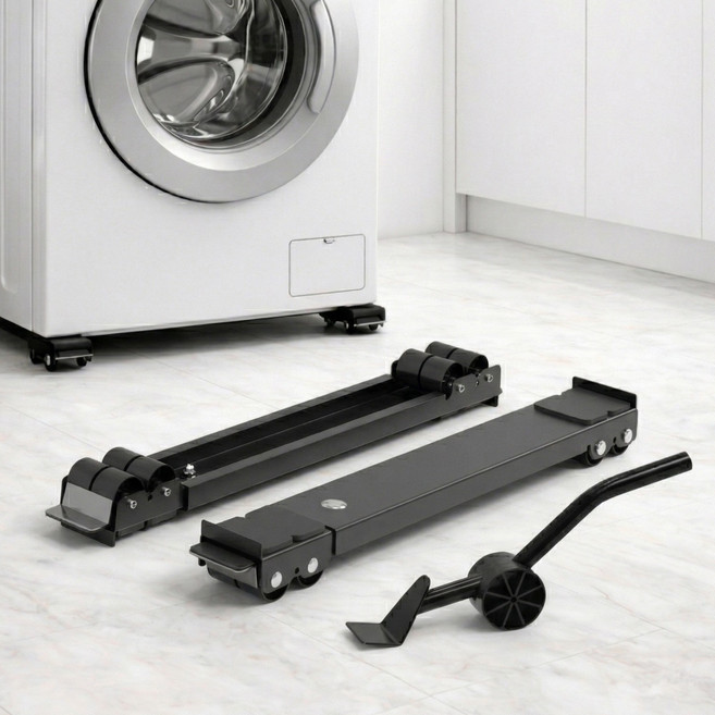 제이에스리빙 타이탄 가구이동 롤러 블랙 tt-FNW810, 1개