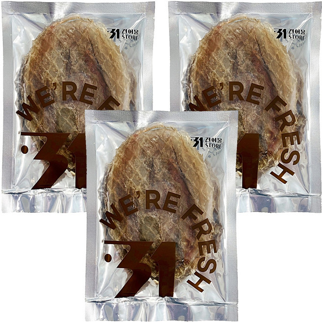 31건어물 순살 아귀포 대, 3개, 170g(5미)