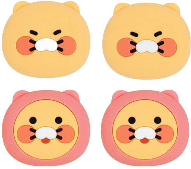 카카오프렌즈 문콕방지 지켜콕 도어가드 2종 x 2p 세트, 춘식이 핑크, 1세트