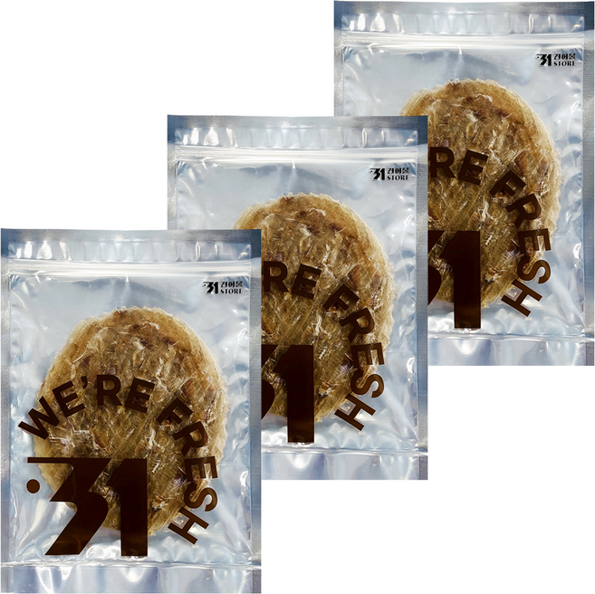 31STORE 特大黃魚乾片 5入, 3個, 170g