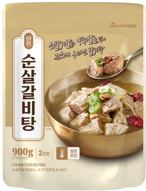 진한식품 바른 순살 갈비탕, 900g, 1개