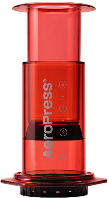 AeroPress 透明彩色便攜式咖啡機, 紅寶石紅, 1個