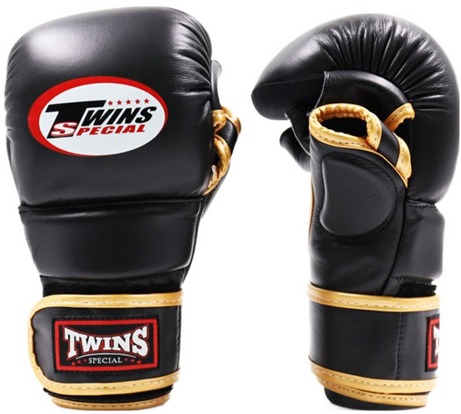 트윈스스페셜 GGL14 스파링 MMA 글러브 양손착용, 블랙 + 골드, 1개
