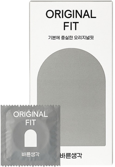 바른생각 오리지널핏 일반형 콘돔, 12개입, 1개