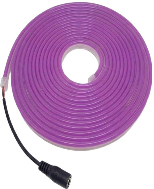 Gib DC12V LED 霓虹軟燈條 間接照明燈條 6mm x 12 mm x 5m, 紫色, 1個