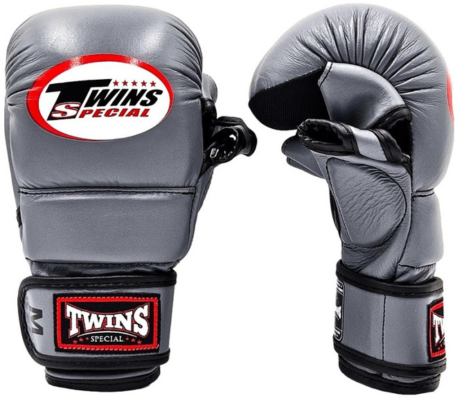 트윈스스페셜 GGL14 스파링 MMA 글러브 양손착용, 그레이, 1개