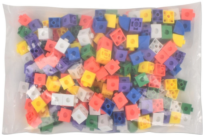 오즈토이 큐브 블록 연결 수 막대 220p fx0501-14x2, 혼합색상, 1개